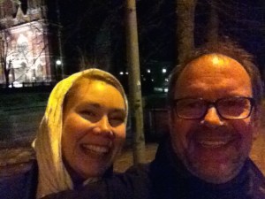 Mari and Matthew selfie Helsinki