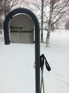 ski trail Psalm 23 Finnish