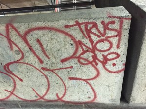 trust no one graffitti