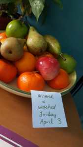 fruit arrrival during Covid-19